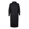 Zizzi Pletena obleka ARA, siva