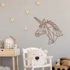 Wallity Zidna dekoracija Unicorn, 53 x 50 cm, Bakar