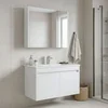HANAH HOME Kupatilski ormarić sa umivaonikom i ogledalom (2 komada) Arno 85 789