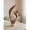 Bali - Ručni rad Lampa, Palmin list, Belo-smeđa