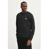 Bombažen pulover adidas Originals Essential moški, črna barva, JD2412