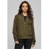 Womens Light Bomber Jacket - Dark Olive
