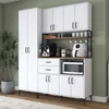 Hanah Home JE261 višenamenski ormarić 180 × 218,6 × 45 cm, bela/orah