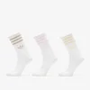 Nogavice adidas 3-Stripes Crew Socks 3-Pack Wonder White/ Clear Pink/ Wonder Beige M