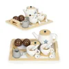 ECO TOYS Igračka drveni čajni set, 17 elemenata