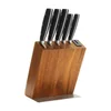 6-piece knife set, stainless steel, with built-in knife sharpener - Zo