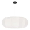 Bela viseča svetilka s tekstilnim senčilom o 52 cm Cafee – Candellux Lighting