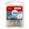 Pop nitne aluminijumske A3 x 10mm 30kom Novus