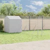 Vanjski kavez za pse s krovom srebrni 10x6x2,5m pocinčani čelik