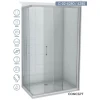 CONCEPT Tuš kabina Element, Providno staklo 6mm, Srebrni ram, 80x90x195cm