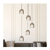 Eglo 901194 - Luster na sajli CIAMPINO 5xE27/28W/230V siv