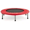 Costway Zložljivi mini trampolin z vzmetmi in oblazinjenim pokrovom, rdeč