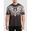 Affliction Winged Up moška majica dk.brown crystal