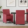 vidaXL Jedilni stoli 2 pcs vinsko rdeča 58 x 65 x 98 cm Umetna koža