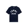 Tommy Jeans Majica temno modra/bela
