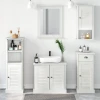 Set namještaja za kupaonicu s ladicama VIGO 5 pcs Antič White