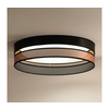 Duolla-LED Plafonsko svetlo ROLLER DUO SHINY LED/24W/230V prečnik 45 cm crna/bakrena