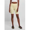 Womens High Waist Tech Mesh Cycle Shorts, Soft Yellow