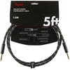 Fender Deluxe Series Black 150 cm Ravni - Ravni Instrumentalni kabel (Kot novo)