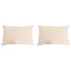 Jastuk 2 pcs Bež 40 x 60 cm Kapok vlakno