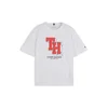 TOMMY HILFIGER Majica krvavo rdeča / črna / bela