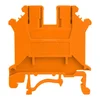 DE ORANŽNI VIJAČNI PREHODNI KONEKTOR ZA TIRNICO 4MM2 1P VDE UL 10 KOSOV