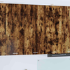 Vidaxl Viseča omarica Dimljen hrast in bela 50 x 31 x 100 cm