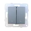 PANASONIC SREBRNA GUMB ZA ROLETO BREZ OKVIRJA PS016