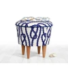 Atelier del Sofa Tabure 42cm Plavo-Belo