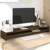 Stalak za monitor boja smeđeg hrasta 100 x 24 x 13 cm drveni