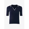 Mexx Ženska majica Ivy MF006600661W, Polo kragna, Teget