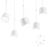 Redo 01-1827 - Beli luster na sajli DODO 5xE27/15W/230V u obliku pauka