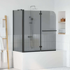 Bi-savinjska tuš ograde Tamno proziran 120 x 67 x 129 cm