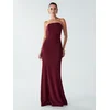 Willa Večerna obleka Trenton temno rdeča