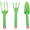Bigjigs Toys Záhradný set náradie plastový zelený 3ks