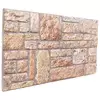 Zidne panele 10 pcs Svijetlo smeđa i bijela 100 x 50 cm