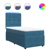 Vidaxl Box spring postelja z vzmetnico modra 100x200 cm žamet