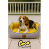 Paws & Whiskers Krevet za ljubimce Coco Summer, 70x80x10 cm, Žuti
