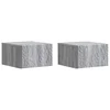Stolna montirana na zid 2 pcs Siva Sonoma 34,5 x 33 x 20 cm