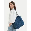 Tommy Hilfiger Ročna torba Th Feminine Tote Denim AW0AW18866 Modra