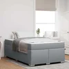 vidaXL Konstrukcija postelje Drugo Svetlo siva 120 x 190 cm blago