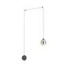 Redo 01-3484 - LED zidna lampa KHADI LED/6W/230V CRI90 O12 cm crna/zadimljena