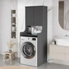 Skye Decor Ormarić za veš mašinu, Crni