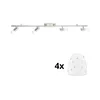Eglo - LED spot svetiljka MY CHOICE 4xE14/4W/230V hrom/bela