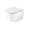 REA-C1652 - Viseča WC školjka s sedežno desko GUSTAVO RIMLESS keramika/bela