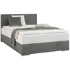 Carryhome POSTELJA Z VZMETNICO 120 cm  x 200 cm , tekstil siva