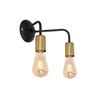 Zidna lampa BRENDA 2xE27/60W/230V crna/zlatna