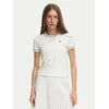 Lacoste Majica TF5289 Kremna Slim Fit