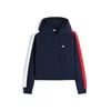 Tommy Jeans Jopa na zadrgo temno modra / rdeča / bela