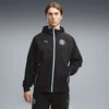 Olympique de Marseille PUMATECH Woven Full-Zip Jacket Men, Clothing, Black/Vibrant Blue, S